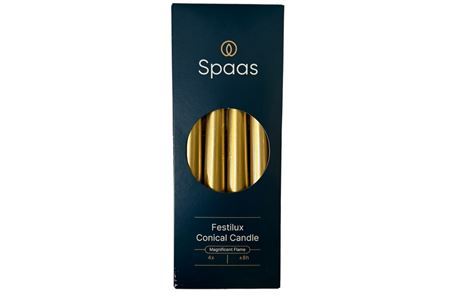 Candle Gold D2.3x25cm